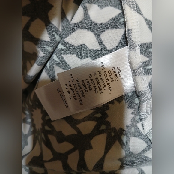 Wisp Women's Stitch Fix Printed Jersey Dress Geo Multicolor Black Blue Size 24W - Picture 6 of 6